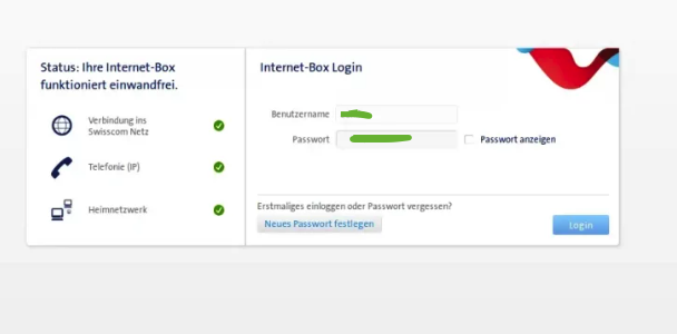 Swisscom Router Login
