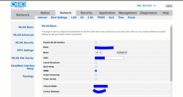 DBC Router Login 