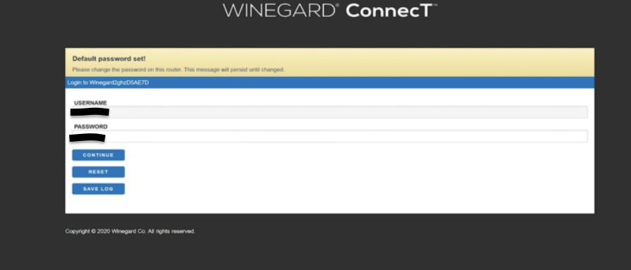 Winegard ConnecT Login

