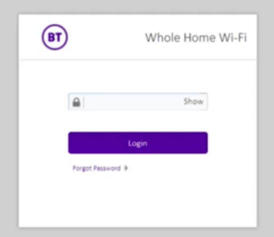 BT Whole Home Wi-Fi Login
