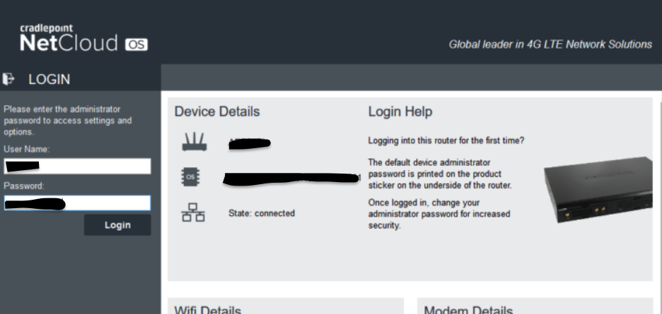 Cradlepoint Router Login
