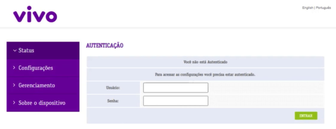 Vivo Router Login
