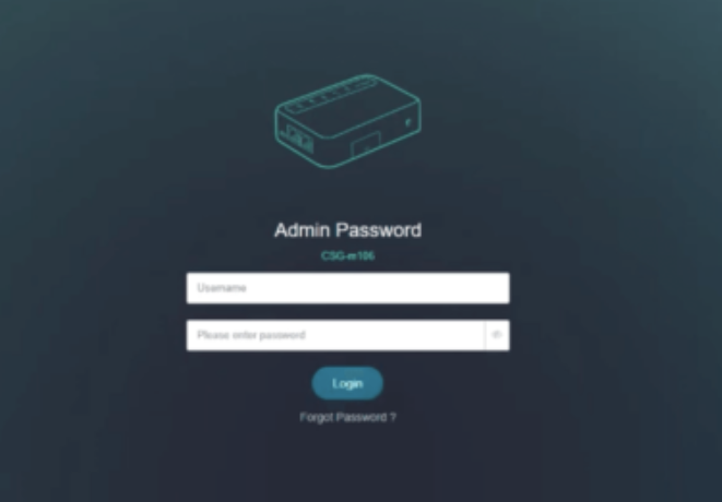 CSG Router Login 