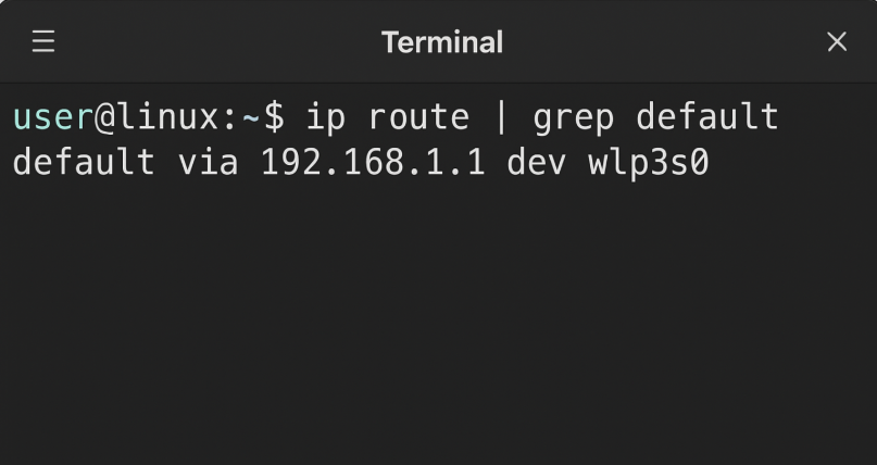 Find Router IP Address on linux
